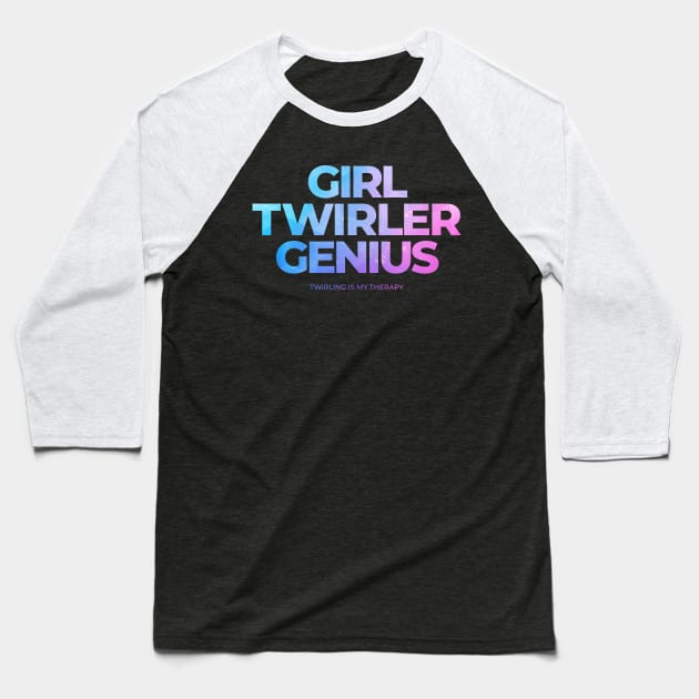 twirling girl Baseball T-Shirt by Ojo Dewe